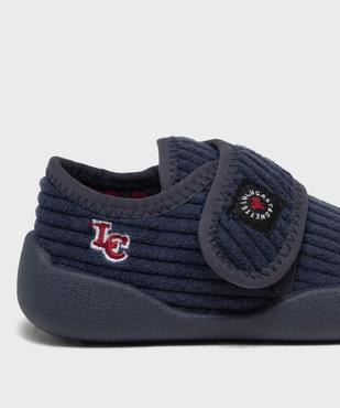 Chaussons en velours fermeture scratch bébé garçon - LuluCastagnette vue6 - LULUCASTAGNETTE - GEMO