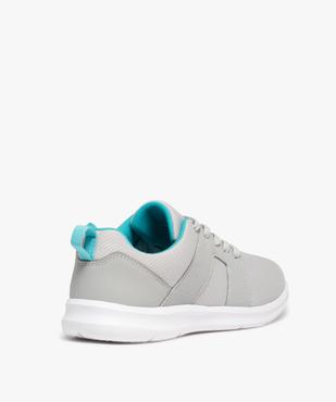 Baskets running en textile uni extralégères femme vue4 - GEMO (SPORTSWR) - GEMO