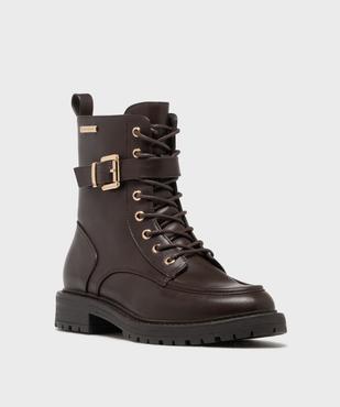 Boots lacets avec bride à boucle femme - LuluCastagnette vue2 - LULUCASTAGNETTE - GEMO