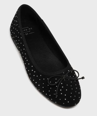 Ballerines en suédine avec strass femme - Follow Me vue5 - FOLLOW ME - GEMO
