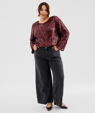 Blouse à sequins femme grande taille vue4 - GEMO (G TAILLE) - GEMO
