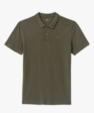 Polo à manches courtes en maille piquée homme vue4 - GEMO 4G HOMME - GEMO