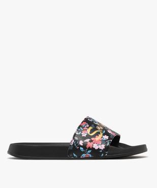 Mules de piscine imprimé fleuri à bandeau moussé femme  vue1 - GEMO (PLAGE) - GEMO