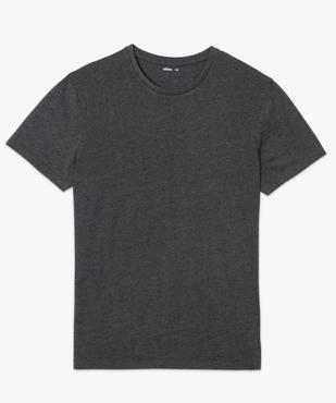 Tee-shirt homme à manches courtes uni vue4 - GEMO 4G HOMME - GEMO