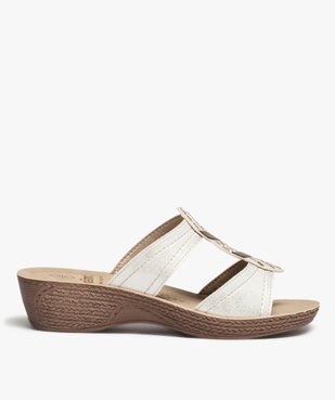 Mules femme confort dessus à brides ornées de strass vue1 - G'FLEX - GEMO