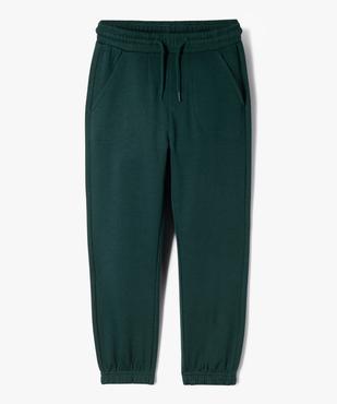 Pantalon de jogging uni avec taille élastique garçon vue1 - PREMIER PRIX BY GEMO - GEMO