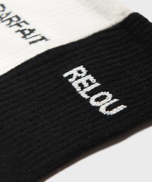 Chaussettes montantes message garçon vue2 - GEMO (ENFANT) - GEMO