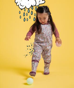 Salopette de pluie imperméable à bretelles élastiques bébé fille vue6 - GEMO(BEBE DEBT) - GEMO