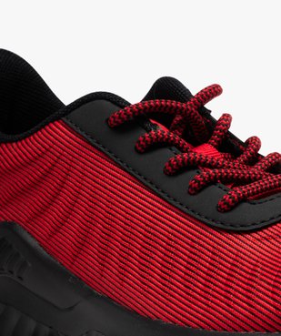 Baskets garçon unies en mesh avec reliefs vue6 - GEMO (ENFANT) - GEMO