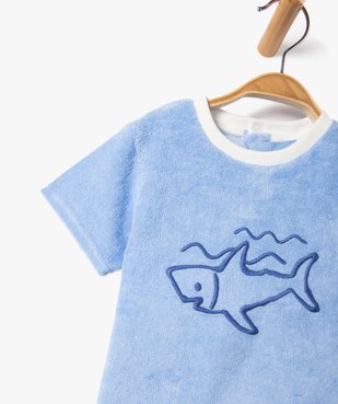 Ensemble bébé garçon 2 pièces : short + tee-shirt en éponge vue2 - GEMO(BEBE DEBT) - GEMO