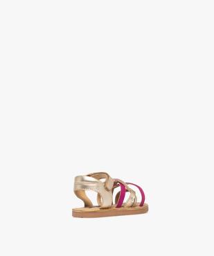 Sandales à brides en cuir bébé fille - NA! vue4 - NA! GEMO FOR GOOD - GEMO