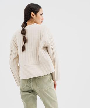 Veste matelassée coupe ample et courte femme vue3 - GEMO(FEMME PAP) - GEMO