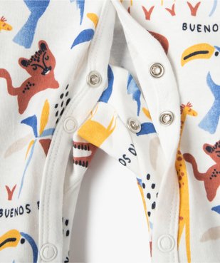 Pyjama dors-bien bébé imprimé avec ouverture sur l’avant vue2 - GEMO(BB COUCHE) - GEMO