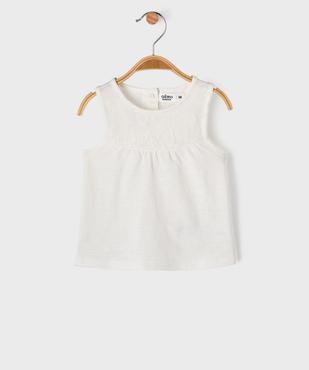 Débardeur évasée avec dentelle sur le buste bébé fille vue1 - GEMO(BEBE DEBT) - GEMO
