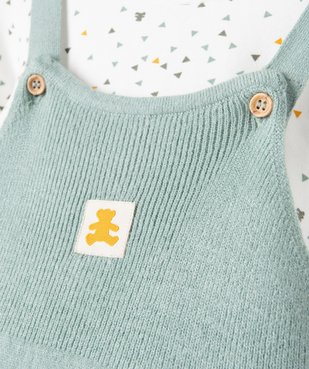 Ensemble bébé 2 pièces : salopette en maille + body à manches longues - LuluCastagnette vue2 - LULUCASTAGNETTE - GEMO