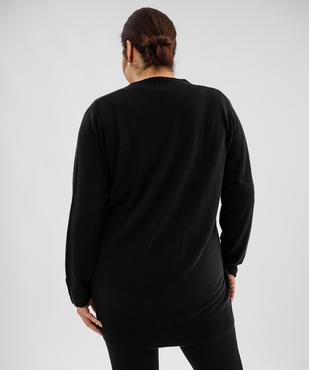 Gilet long porté ouvert femme grande taille vue12 - GEMO (G TAILLE) - GEMO