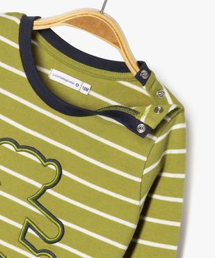 Tee-shirt à manches longues rayé bébé garçon - LuluCastagnette vue3 - LULUCASTAGNETTE - GEMO