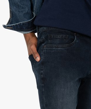 Jean homme skinny délavé avec plis sur les hanches vue2 - GEMO (HOMME) - GEMO