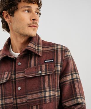 Sur-chemise à motif tartan avec doublure chaude homme - Roadsign vue2 - ROADSIGN D - GEMO