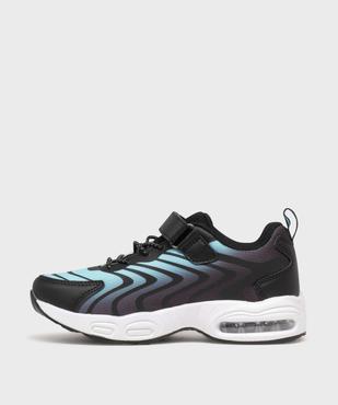 Baskets running fermeture scratch avec semelle bulle garçon - 5 Miles vue3 - 5 MILES GEMO FOR GOOD - GEMO