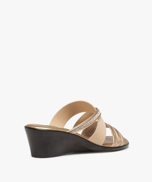 Sandale femme confort multi-brides forme mule vue4 - GEMO (CONFORT) - GEMO