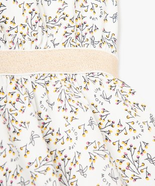 Robe fille imprimée avec ceinture pailletée vue2 - GEMO (ENFANT) - GEMO