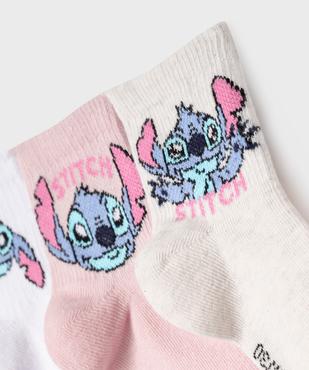 Chaussettes courtes à motifs Stitch fille (lot de 3) - Disney vue2 - LILO & STITCH - GEMO