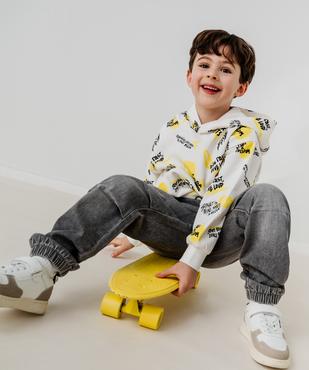 Sweat à capuche avec inscriptions graffiti garçon vue1 - GEMO 4G GARCON - GEMO