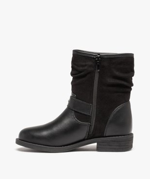 Boots fille unies style rock à bride ornée de clous vue3 - GEMO (ENFANT) - GEMO