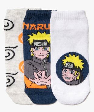Chaussettes ultra courtes imprimées garçon - Naruto (lot de 3) vue1 - NARUTO - GEMO