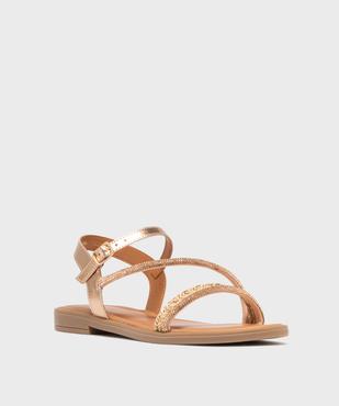 Sandales à brides fines brillantes femme vue2 - VALENTINA BALDA - GEMO