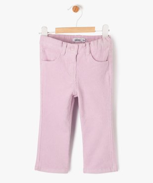 Pantalon en velours côtelé coupe flare bébé fille vue1 - GEMO(BEBE DEBT) - GEMO