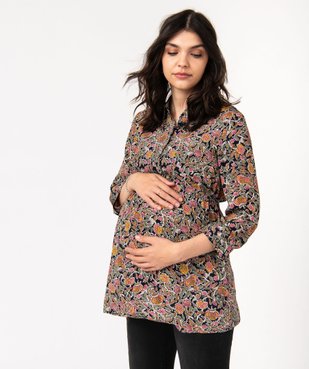 Blouse de grossesse fluide imprimée à manches 3/4 vue1 - GEMO(FEMME PAP) - GEMO
