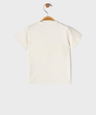 Tee-shirt manches courtes col tunisien bébé garçon vue3 - GEMO(BEBE DEBT) - GEMO