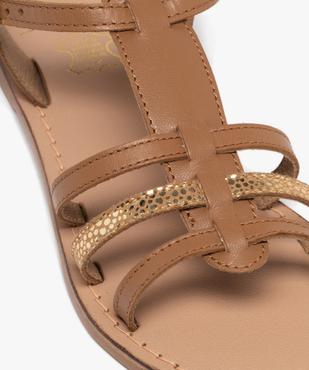 Sandales en cuir multibrides fille vue6 - TANEO - GEMO