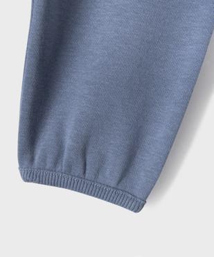 Pantalon de jogging coupe sarouel en molleton bébé vue3 - GEMO 4G BEBE - GEMO