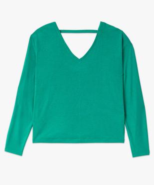 Tee-shirt à manches longues à double col V femme vue4 - GEMO(FEMME PAP) - GEMO