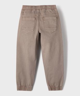 Pantalon jogger avec taille élastique ajustable garçon vue1 - GEMO (ENFANT) - GEMO