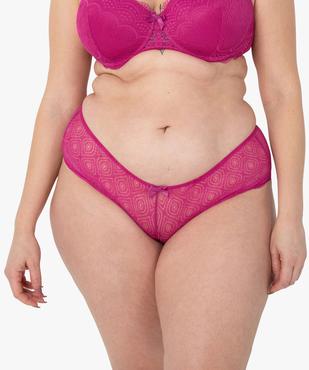 Shorty en dentelle et tulle femme grande taille vue1 - GEMO(HOMWR FEM) - GEMO
