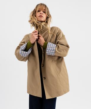 Imperméable col plissé femme vue4 - GEMO(FEMME PAP) - GEMO