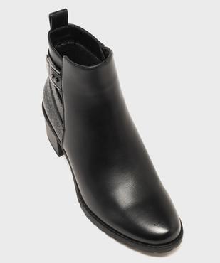 Boots à talon avec brides fantaisie sur la tige femme - Valentina Baldano vue5 - VALENTINA BALDA - GEMO