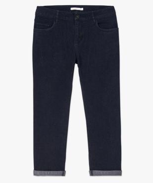Pantacourt femme en stretch coupe droite à revers cousus vue4 - GEMO(FEMME PAP) - GEMO