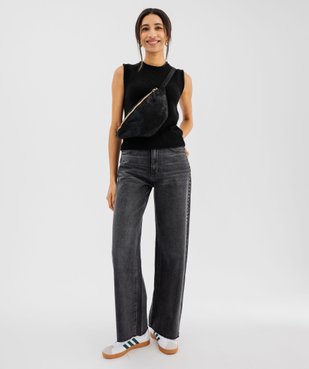 Pull léger sans manches avec finitions roulottées femme vue5 - GEMO(FEMME PAP) - GEMO