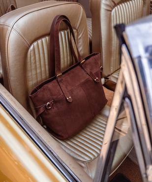 Sac cabas souple en suédine femme vue4 - GEMO (ACCESS) - GEMO