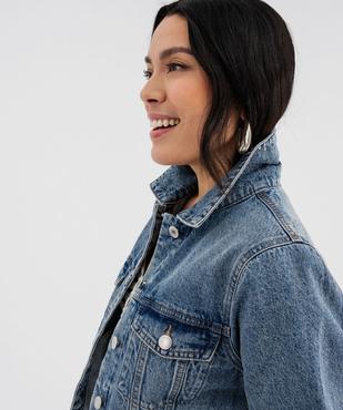 Veste en jean classique femme vue1 - GEMO 4G FEMME - GEMO