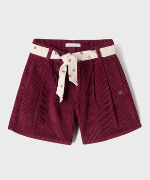 Short ample en velours côtelé fille - LuluCastagnette vue1 - LULUCASTAGNETTE - GEMO