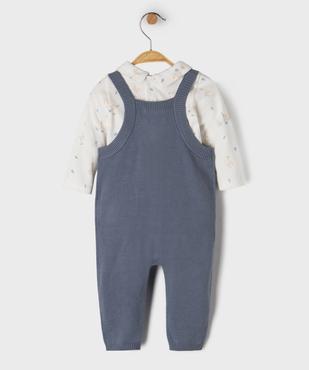 Ensemble 2 pièces body manches longues + salopette bébé vue4 - GEMO(BB COUCHE) - GEMO