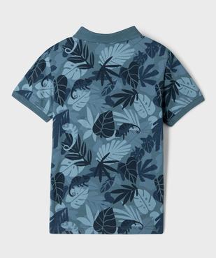 Polo manches courtes à motifs exotiques garçon vue3 - GEMO (ENFANT) - GEMO