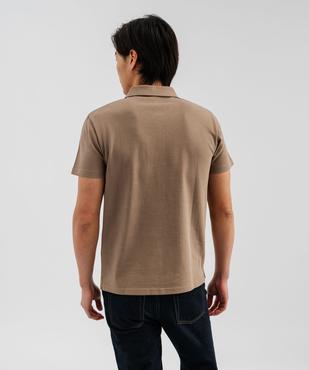 Polo à manches courtes en coton résistant homme vue3 - GEMO (HOMME) - GEMO