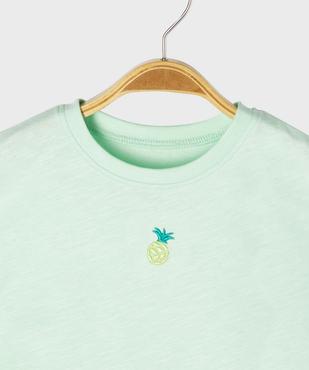 Tee-shirt manches courtes brodé bébé fille vue2 - GEMO 4G BEBE - GEMO